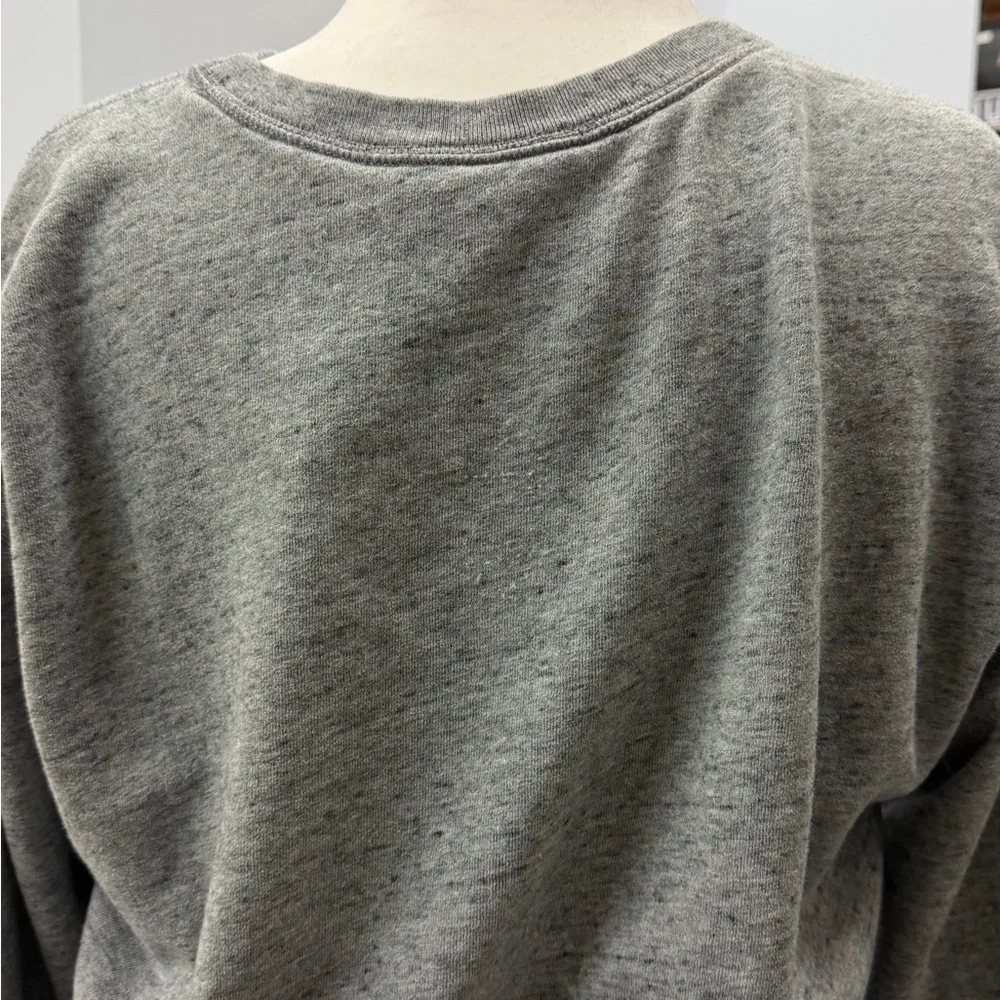 Abercrombie & Fitch Women's Gray Cropped Neck Sweatshirt Size Medium - Picture 4 of 8